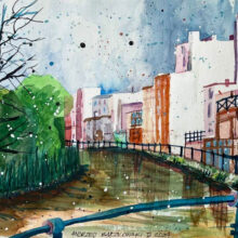 Venice-in-Bydgoszcz-Poland-watercolour-Andrzej-Baczkowski-1a