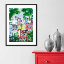 Venice of Bydgoszcz Poland Watercolour painting