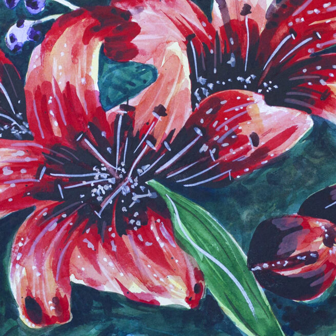 Akwarele kwiaty Andrzej Bączkowski