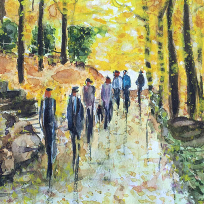 Akwarela pejzaże Andrzej Bączkowski